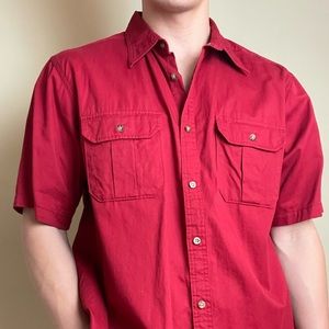 Red Button Up Shirt